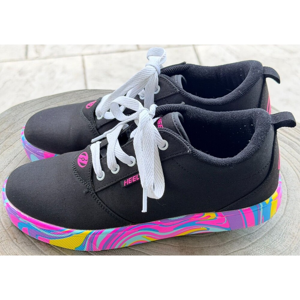 HEELYS GIRLS LITTLE KIDS/BIG KIDS PRO 20 PRINTS HE01090001 SKATE SHOES SZ 6Youth